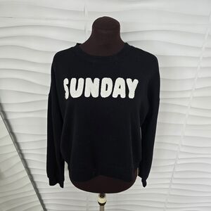 Workshop Republic Clothing Black Crewneck Sweatshirt